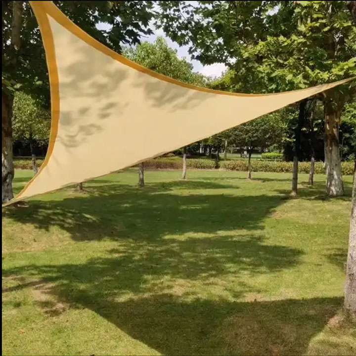 სამკუთხა Hdpe Sun Shade Net Shade Sail